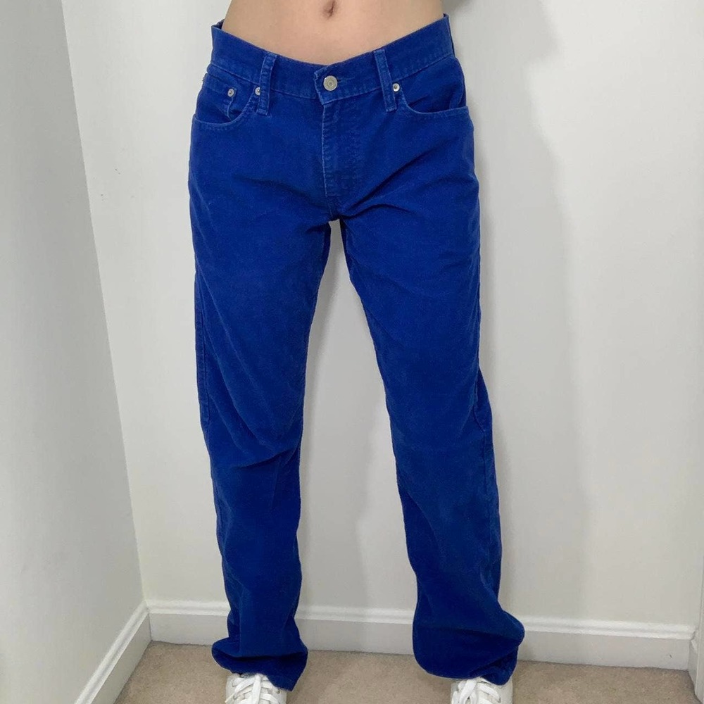 Levi’s 514 royal blue corduroy pants